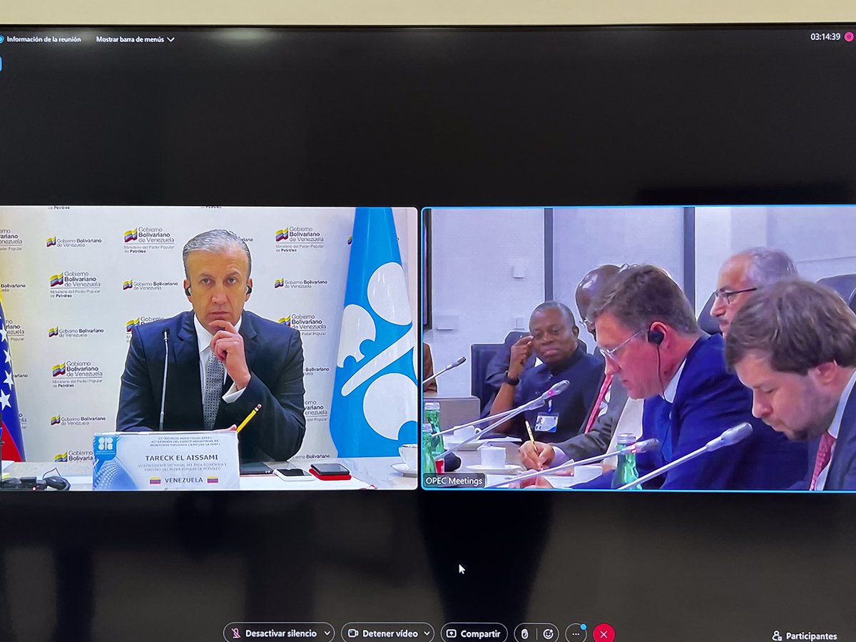 TareckPSUV's tweet photo. La imposición de sanciones, el bloqueo y la agresión por parte de Occidente a los principales países productores de petróleo, forman parte de las medidas insensatas e irracionales que han provocado el desequilibrio en los mercados energéticos. https://t.co/R5J0wmbvbG