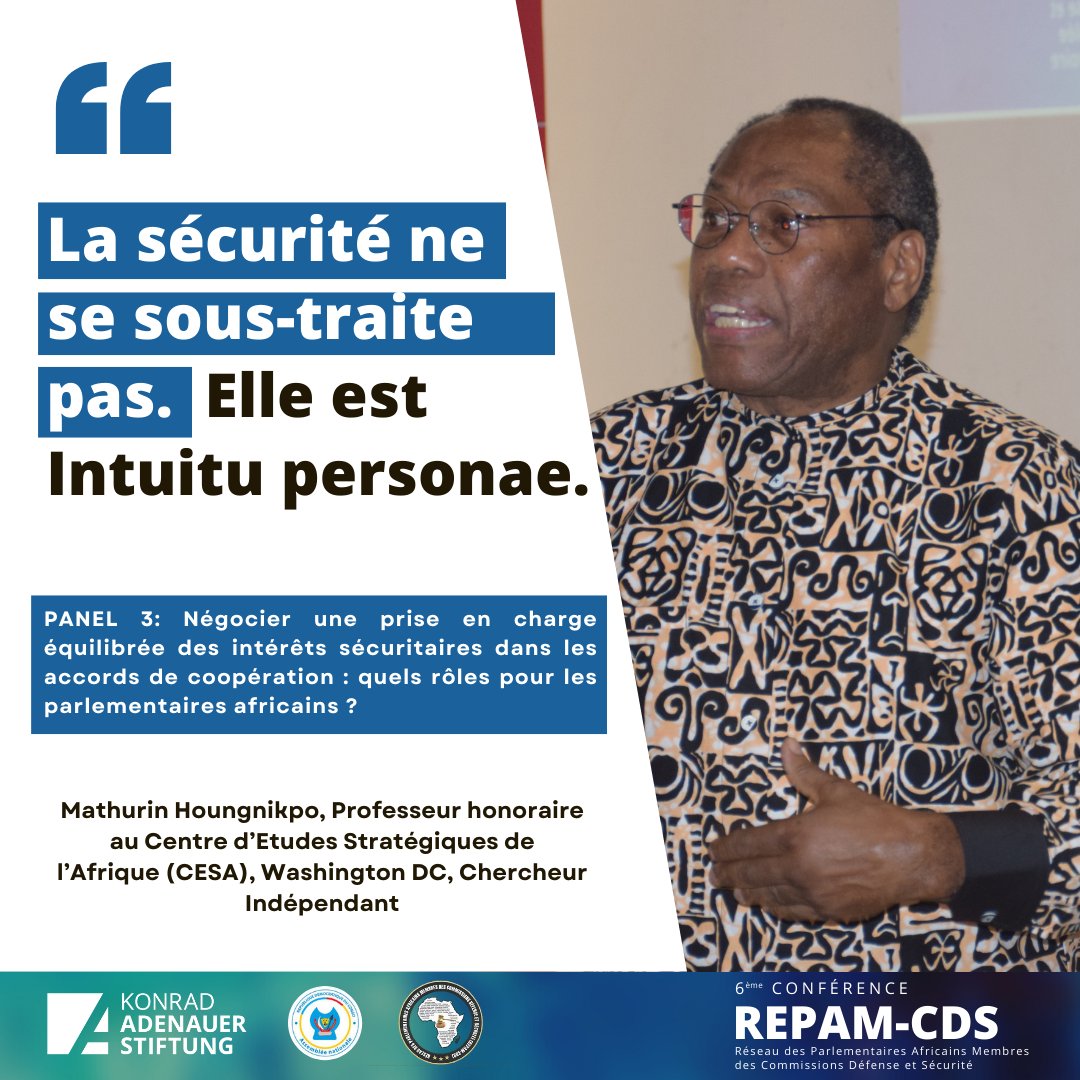 Kas_sipodi's tweet photo. Partagez-vous l'avis du Professeur Houngnikpo Mathurin sur les accords de coopération dans le domaine de la #sécurité ? #KAS4security #REPAMCDS #Afrique https://t.co/AE7vQJCNgc