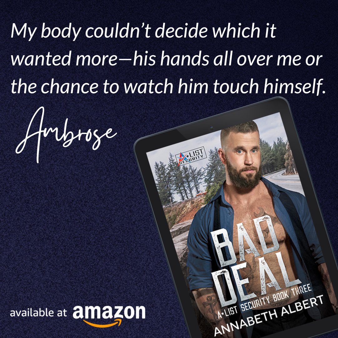 AnnabethAlbert's tweet photo. "My body couldn't decide which it wanted more--his hands all over me or the chance to watch him touch himself." My #1LineWeds is spicy &amp; sweet just like BAD DEAL itself which is coming TOMORROW!!!! Click that preorder: https://t.co/w60muXaXhC https://t.co/yqsIrSSoB4