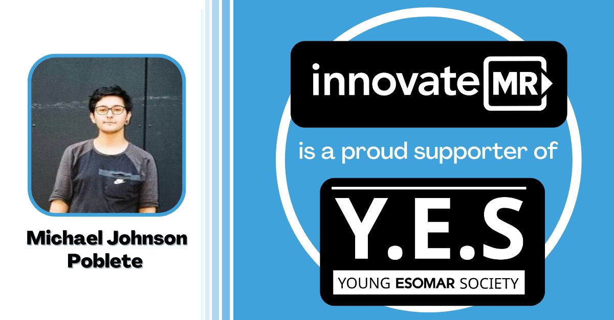 InnovateMR is a proud contributor to the Young <a href="/ESOMAR/">ESOMAR</a> Society. Through this organization we're able to directly sponsor the membership of Michael Johnson Poblete, a project manager located in Chile!