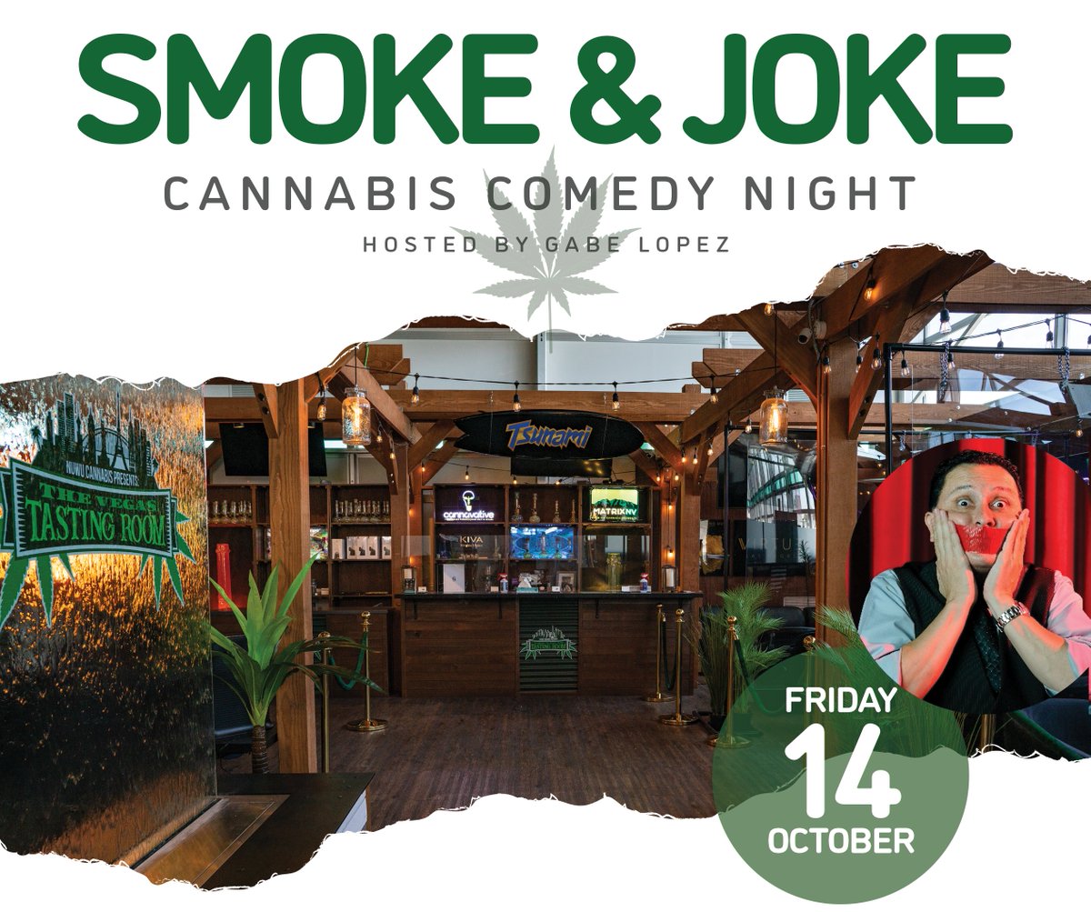 NUWULV's tweet photo. Tickets available in-store now!
#comedy #smokeandjoke #gabelopez #comedynight #lasvegas #vegas #fremontstreet https://t.co/gWUFOcf2JV