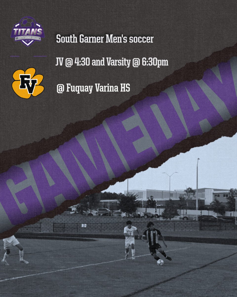 Game is at Fuquay Varina today, playing for our captain today!  Let's go