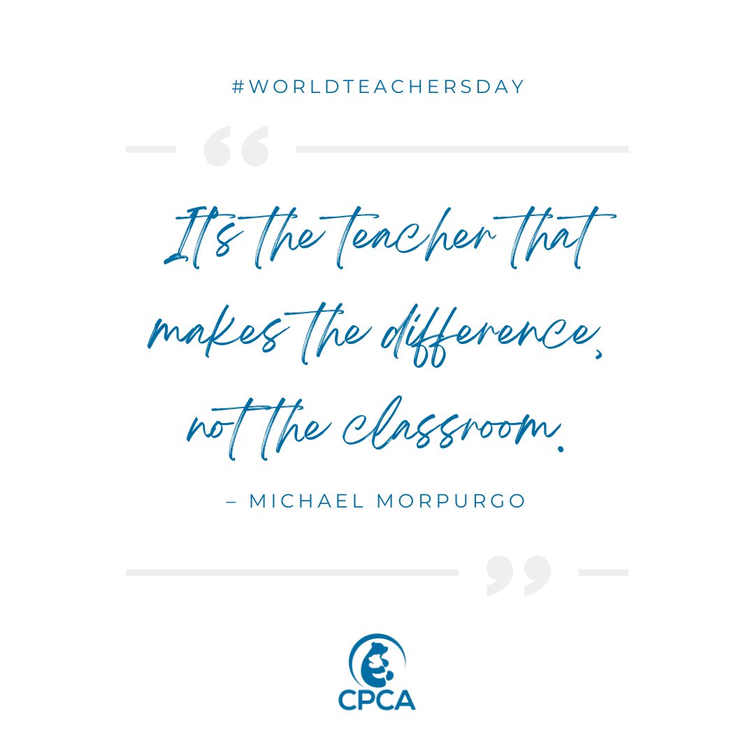 Who is a teacher that has positively influenced your life? 

Today, on #WorldTeachersDay we want to show our appreciation for all educators that inspire, support, and protect children, and who have made a positive impact in their lives. Thank you!
