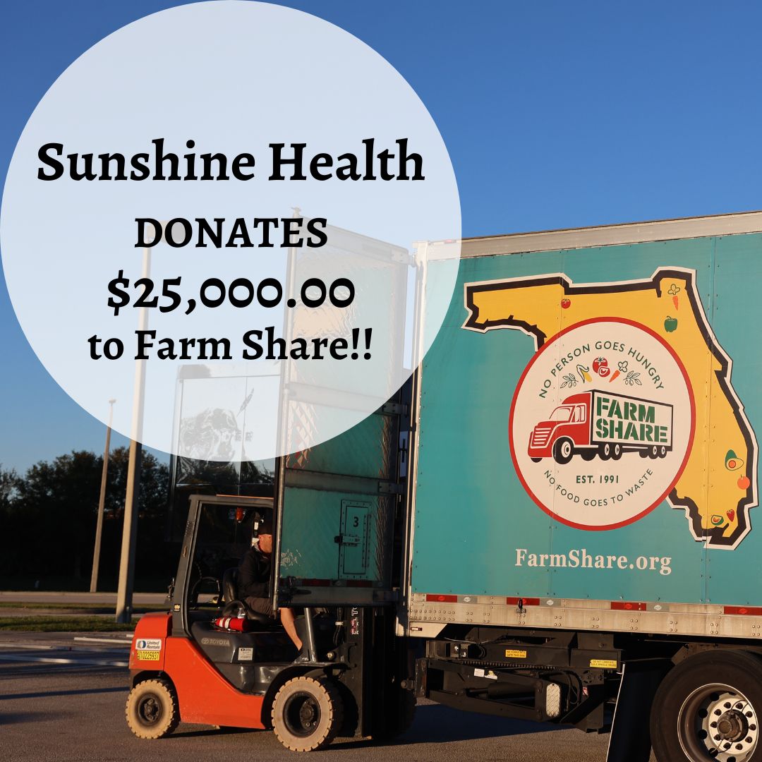FarmShareFL's tweet photo. The display of support from our partners has been great. Our friends at Sunshine Health have decided to send us $25,000.00 for hurricane relief and their army of volunteers to help us fill bags of food at our Jacksonville warehouse! Thank you!
#Sunshinehealth #Farmshare https://t.co/8hyLQF8RJO