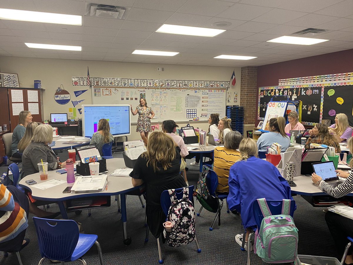 Fantastic 1st grade PLC this morning at <a href="/BarbersHillESS/">Barbers Hill ESS</a>