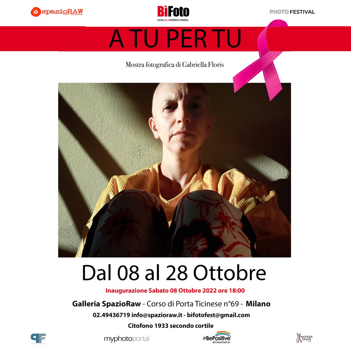 spazioraw's tweet photo. Invitiamo alla mostra "A tu per tu" Gabriella Floris - sabato 8 ottobre h18 spazioRAW - https://t.co/CJ9aRNX0BT https://t.co/REdNBCbBOS