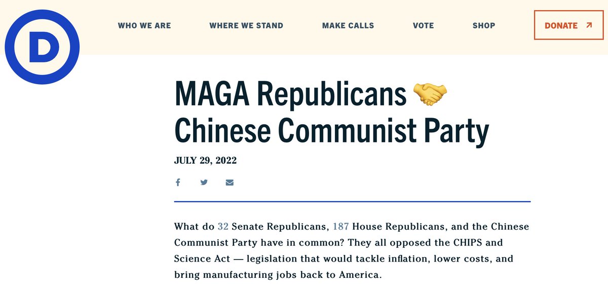 Logo_Daedalus's tweet photo. The don't want me to link this lmao-- the Democrat Official Website confirms that the Democrats are the enemy of MAGA COMMUNISM https://t.co/fjPe45nJrW