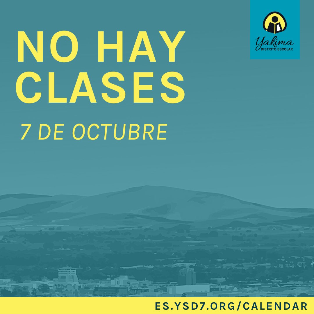 YVTech's tweet photo. This is a reminder that there is no school on Friday, October 7th for a Professional Development Day for Certified Employees. Please reference the Instructional Calendar at https://t.co/BeZJv5xpPw for more information. https://t.co/JZLKO6cEav