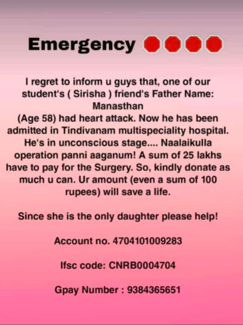 Kirubagarann_02's tweet photo. Pls Help Pannuga Friend's 😟😟😟 https://t.co/mfMU5XRJyY