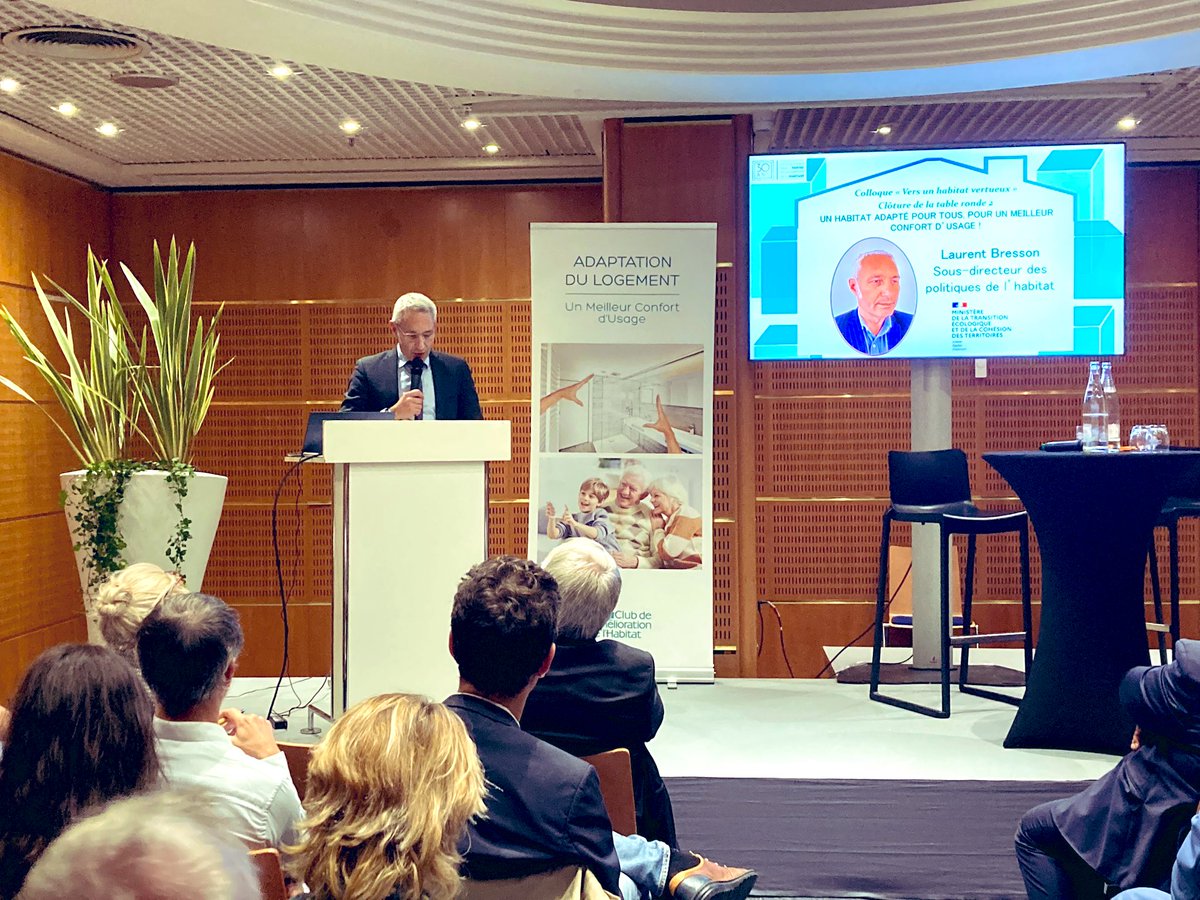 📢 « Sans simplification pas de massification et sans massification pas de virage domiciliaire ! » #LaurentBresson Sous-directeur des politiques de l’habitat à la #DHUP <a href="/Ecologie_Gouv/">Ministères Territoires Écologie</a> intervient lors de notre table ronde sur l’adaptation du logement sur <a href="/Batimat/">BATIMAT</a>