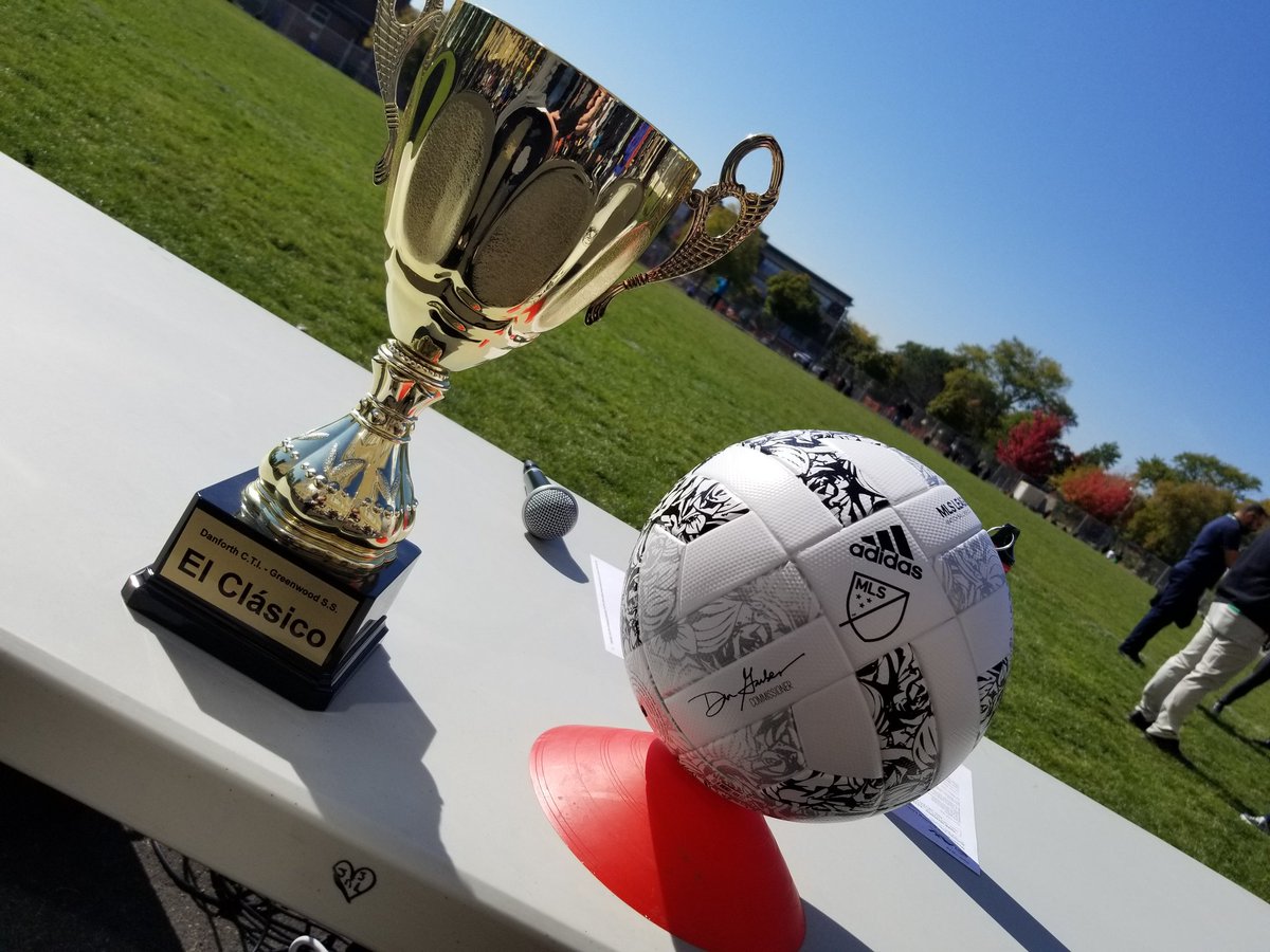 Bryan Wires (he/him) (@mr_wires) on Twitter photo El Clasico underway <a href="/Danforth_CTI/">DanforthCTI_Tweets</a> and <a href="/TDSB_Greenwood/">Greenwood S.S.</a>. Hundreds of fans in attendance to see who will take home the trophy! El Clasico underway <a href="/Danforth_CTI/">DanforthCTI_Tweets</a> and <a href="/TDSB_Greenwood/">Greenwood S.S.</a>. Hundreds of fans in attendance to see who will take home the trophy!
