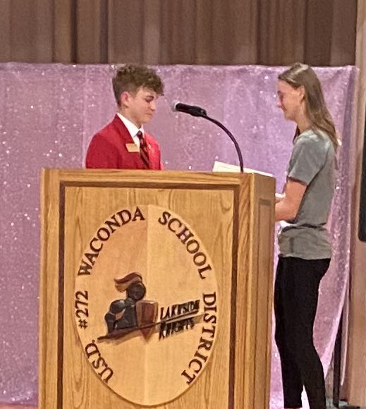 pburgFCCLA's tweet photo. Caydence accepting our ACTIVE CHAPTER award for 2021-22…

#kansasfccla #communityservice #involvement https://t.co/3RBCqwzVzr