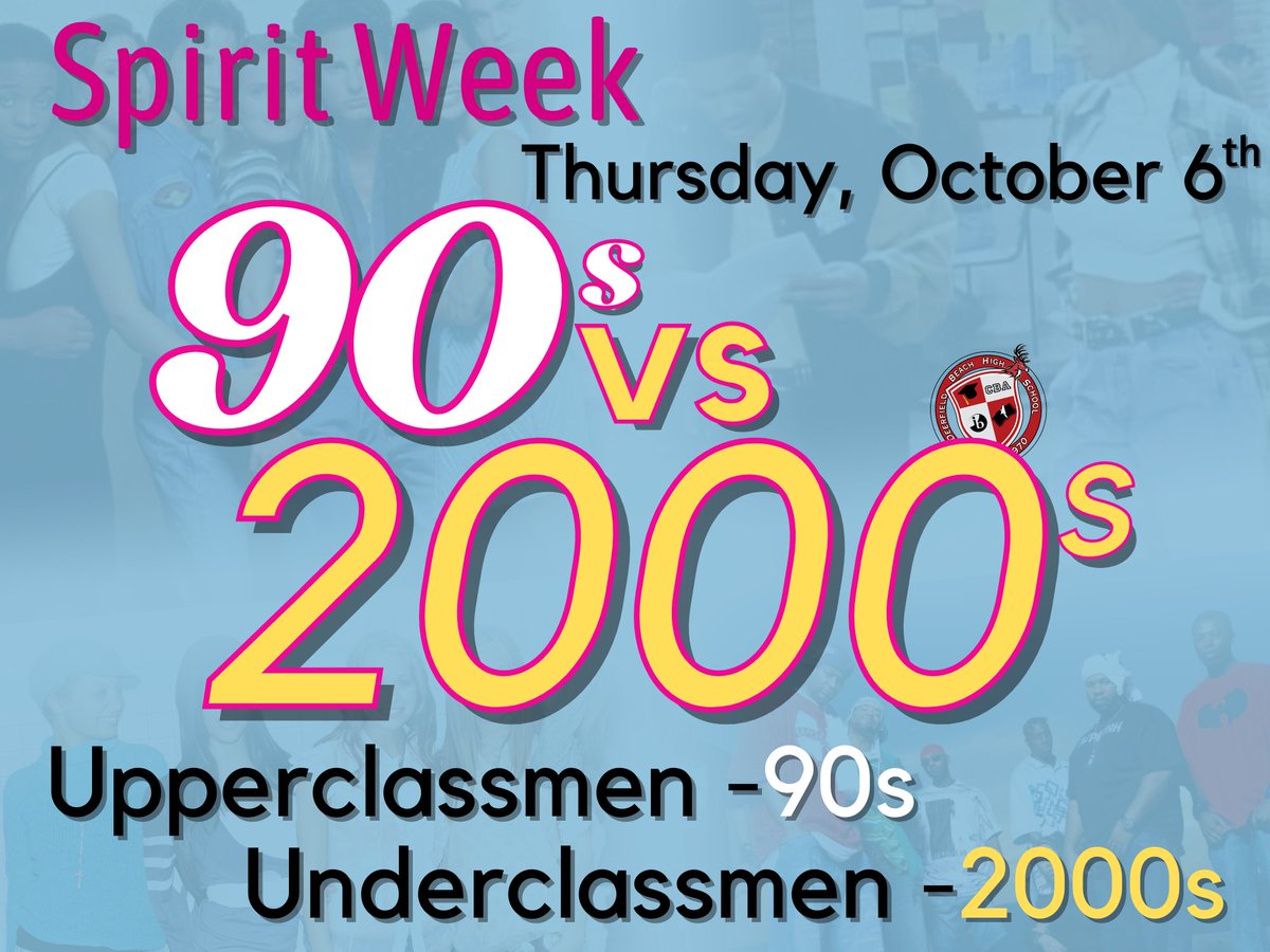 DBHSpathfinder's tweet image. Tomorrow is 90&apos;s vs 2000&apos;s Day for #DBHS students! Show off your outfits by using #DBHSExperience when posting your pictures.