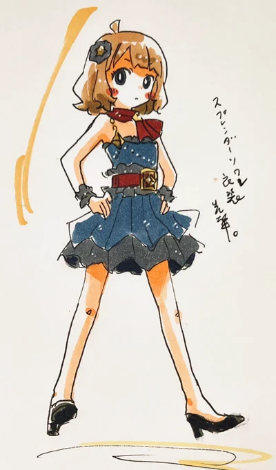 仁王立ちスプレンダーソワレ衣装桃子ちゃんセンパイ。 