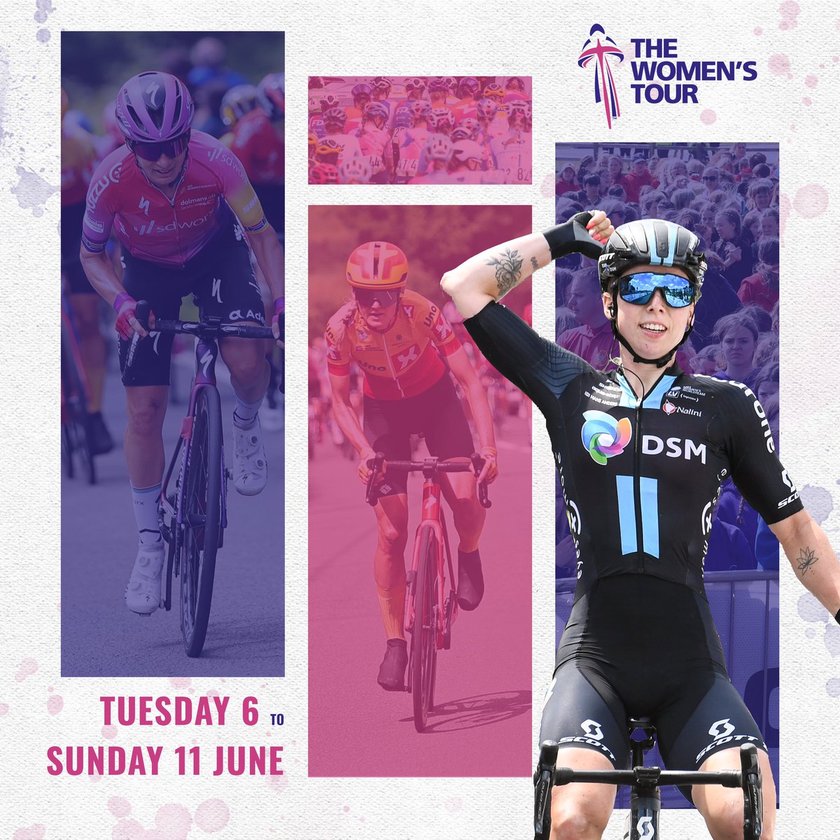 Save the dates: Tuesday 6 to Sunday 11 June 2023 🗓

#WomensTour #UCIWWT