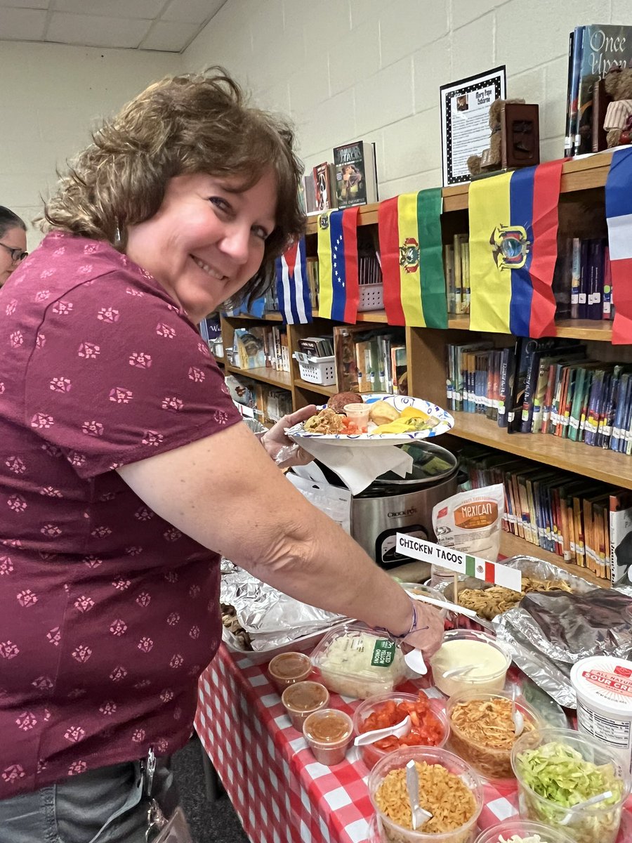From dreams to actions!!! Today we celebrated Hispanic Heritage Month with our PRES staff with a Hispanic pot luck. Definitely, we can make the difference uniting our cultures. <a href="/IreneZamoraSoto/">Irene Zamora Soto</a> <a href="/jessicacgarner/">Jessica Garner</a> <a href="/MicheleMacumber/">𝕄𝕚𝕔𝕙𝕖𝕝𝕝𝕖 𝕄𝕒𝕔𝕦𝕞𝕓𝕖𝕣</a> <a href="/ParticipateLrng/">Participate Learning</a>  <a href="/carolin29824098/">carolina castro</a> <a href="/PorterRidgeESNC/">Porter Ridge ES</a>