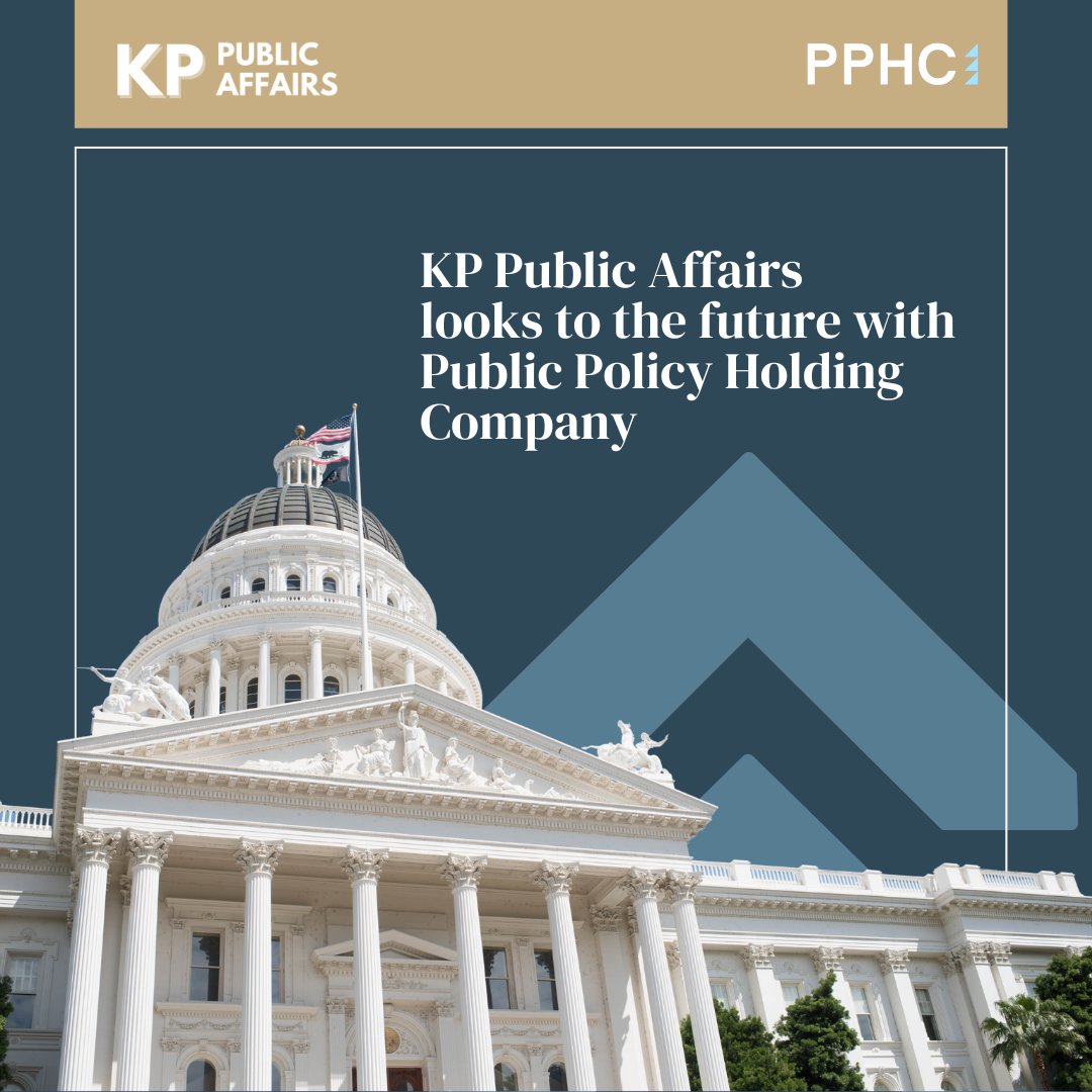 KPpublicaffairs's tweet photo. KP Public Affairs is excited to announce that it has joined Public Policy Holding Company (@PphcTweets), a leading bi-partisan, full-service US government affairs business. Read more⬇️ (1/5) https://t.co/4w5tn1TmRc
