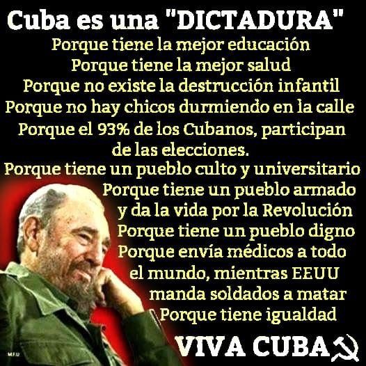 🐛🐛 Un mensajito claro para que no sigan hablando más💩💩 y dediquense a reconstruir el desastre que hoy existe en EEUU, aaah en todos los aspectos......
#CubaViveYTrabaja 
@Aittana20 
@Aitana2517 
@Leyzert1 
@cuba_mayi 
@maydy74 
@gracie_teresita 
@LaGemadeCuba1 
@LiaLyReyes1