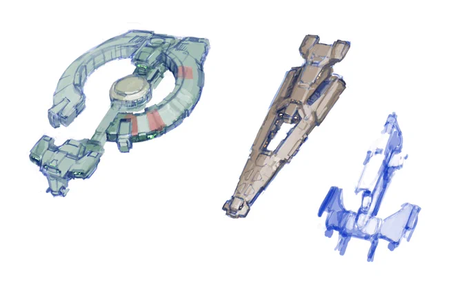 2019 sketches consciously thinking about negative space 