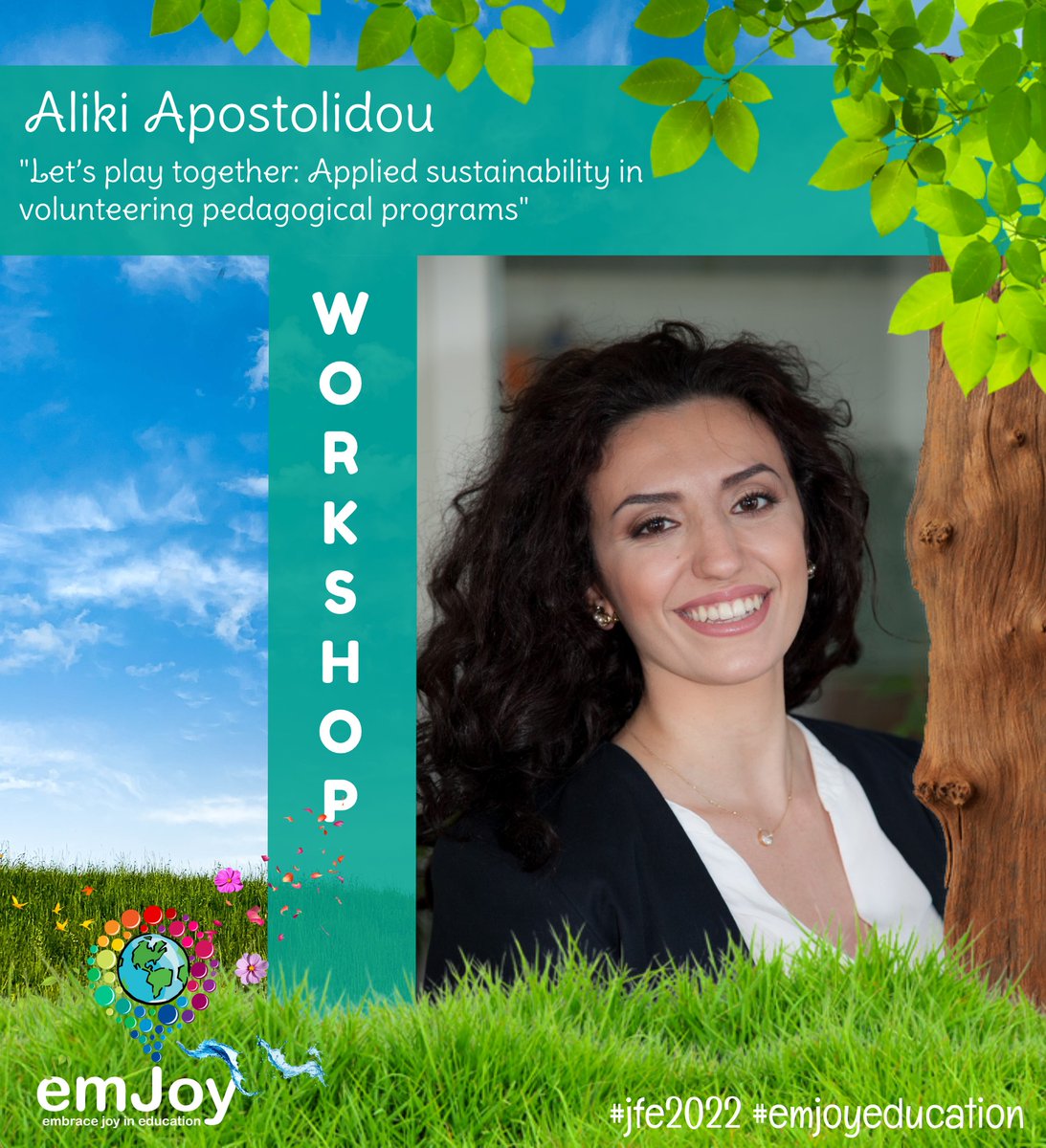 EmJoyEducation's tweet photo. Aliki Apostolidou will join us with an #interactive #workshop and bring #play to our #conference! She will #connect our theme to the basic principles of the pedagogical #volunteer programs, Guides and Scouts and invite us to have fun. 
Register here: 
🔗https://t.co/WX9rUlBmO6 https://t.co/K9uLYc8k0m
