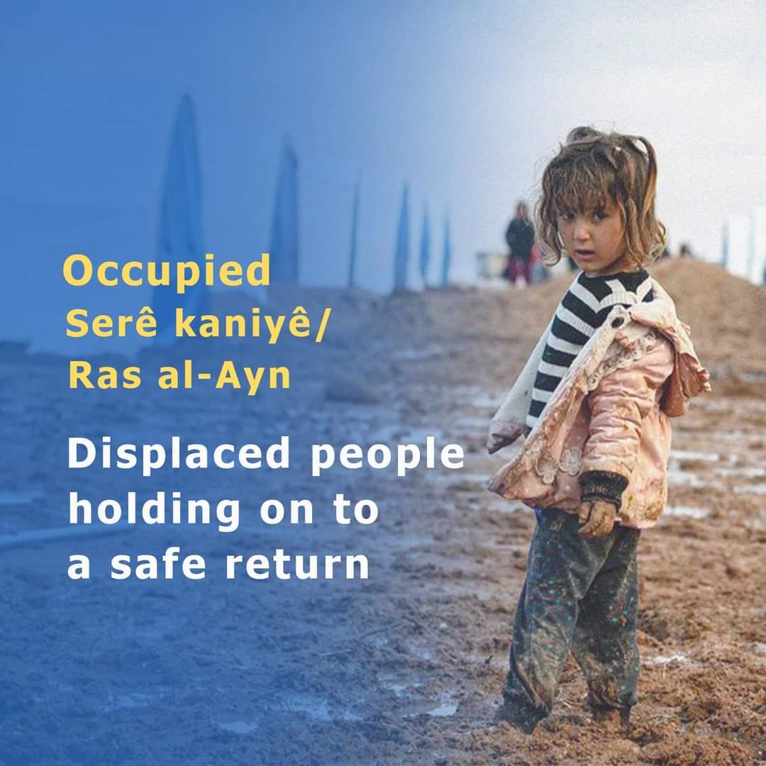 NEvdike's tweet photo. Bîranîna salane ya sêyem ser dagîrkirina #Serê_Kaniyê û #GirêSpî ji aliyê #Tirkiyê ve

Third anniversary of occupation of #Ras_AlAyn/#Sere_Kaniyê and #Tall_Abyad in Turkish operation #Peace_Spring https://t.co/1SHa7MFwnm