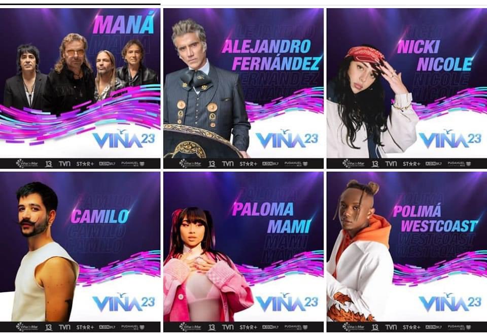 Dos clásicos y mucha musica urbana, son los primeros confirmados para Viña 2023 #viña2013