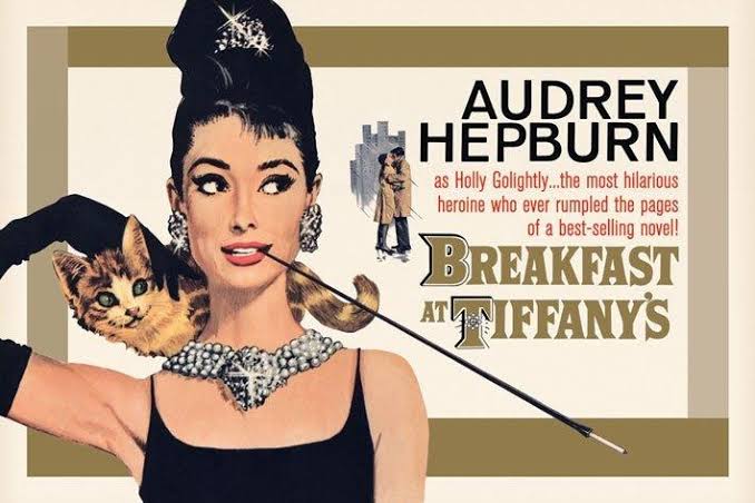 ImagenRetro's tweet photo. Hoy se cumplen 61 años del estreno de "Breakfast at Tiffany's", largometraje de 1961 protagonizado por Audrey Hepburn, George Peppard y Cat. 💎😺 https://t.co/7JMnvCrCVA