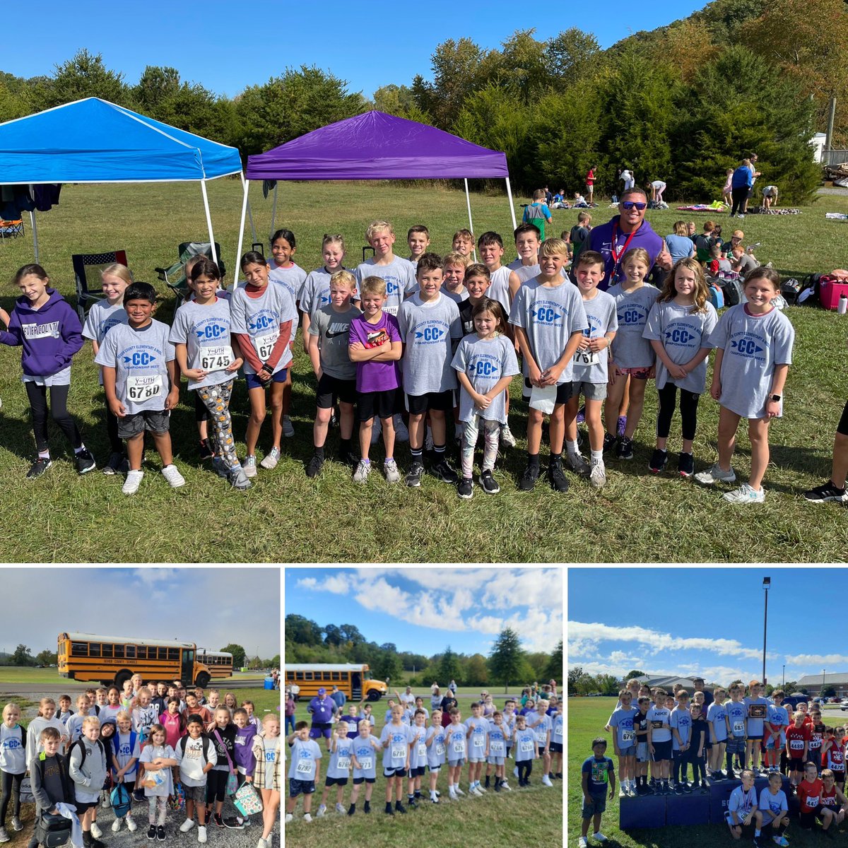 ses_cubs's tweet photo. Yesterday many of our 3rd, 4th and 5th graders ran their hearts out at the county cross country meet and we are so proud! Our boys even walked away with a few awards. Congrats to Stephen Whaley on placing 1st! Keep up the awesome work runners. 🏆🐾💜 #SISrunners #crosscountry https://t.co/Q9FGlFXSIv