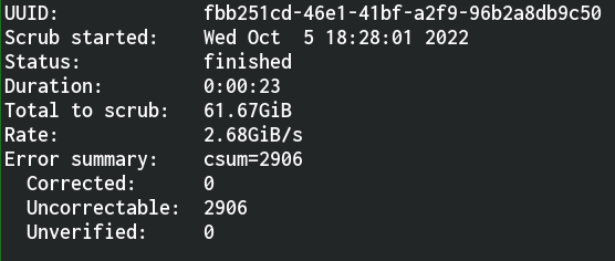 unfa's tweet image. I got an NVMe M.2 SSD very recently and it's now I have thousands of uncorrectible Btrfs errors on that drive...

#WhyMeAgain