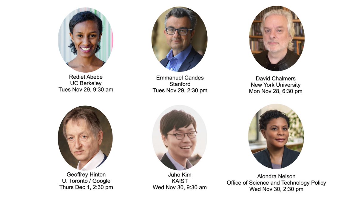 NeurIPSConf's tweet photo. We are happy to announce this year’s #NeurIPS2022 keynote speakers! https://t.co/8ZrgLE3AWq https://t.co/8V5ugGlYgI