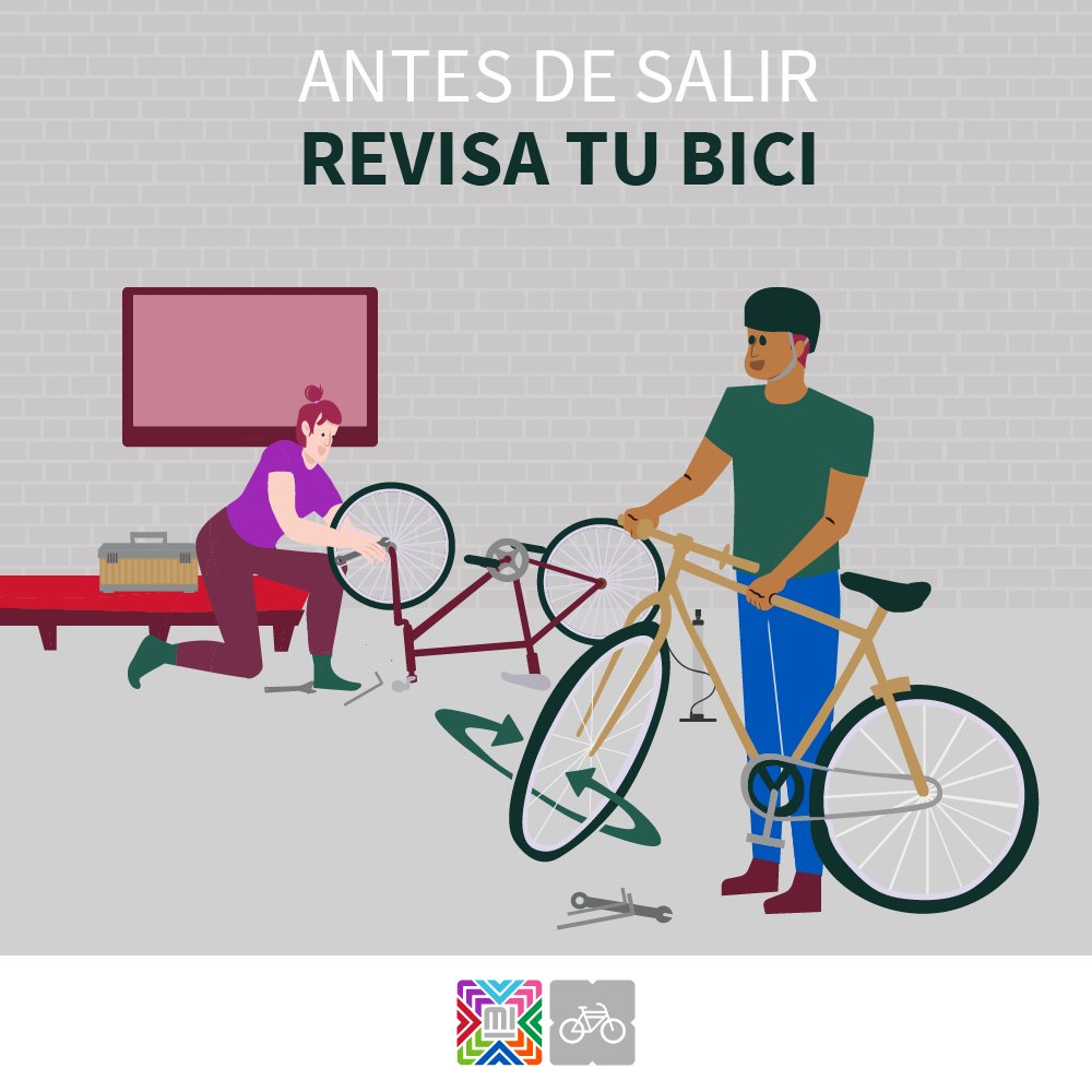 MIBiciCDMX's tweet photo. #BiciTip
Antes de cada de viaje, recuerda revisar tus frenos y el aire de las llantas 🚴🤓
#PedaleaConSeguridad https://t.co/xYezIxpGgv