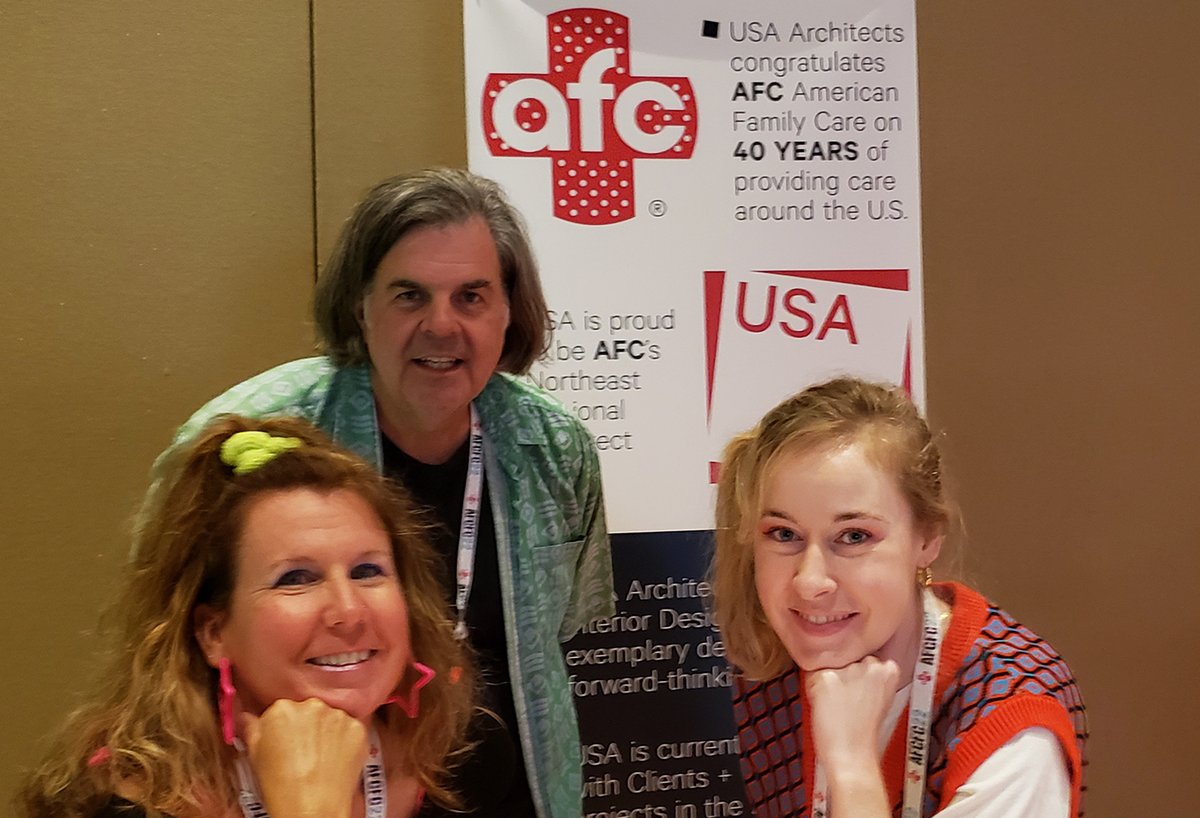 USA_Architects's tweet photo. Last week, #USAArchitects attended @AFCinc's  Annual #Conference in #Orlando. It was incredible to meet all the #AFC franchisees, as well as participate in the 80’s themed #VendorExpo! We are grateful to AFC for inviting us to join them in celebrating 40 years of Caring. https://t.co/FrEK6nnhAe