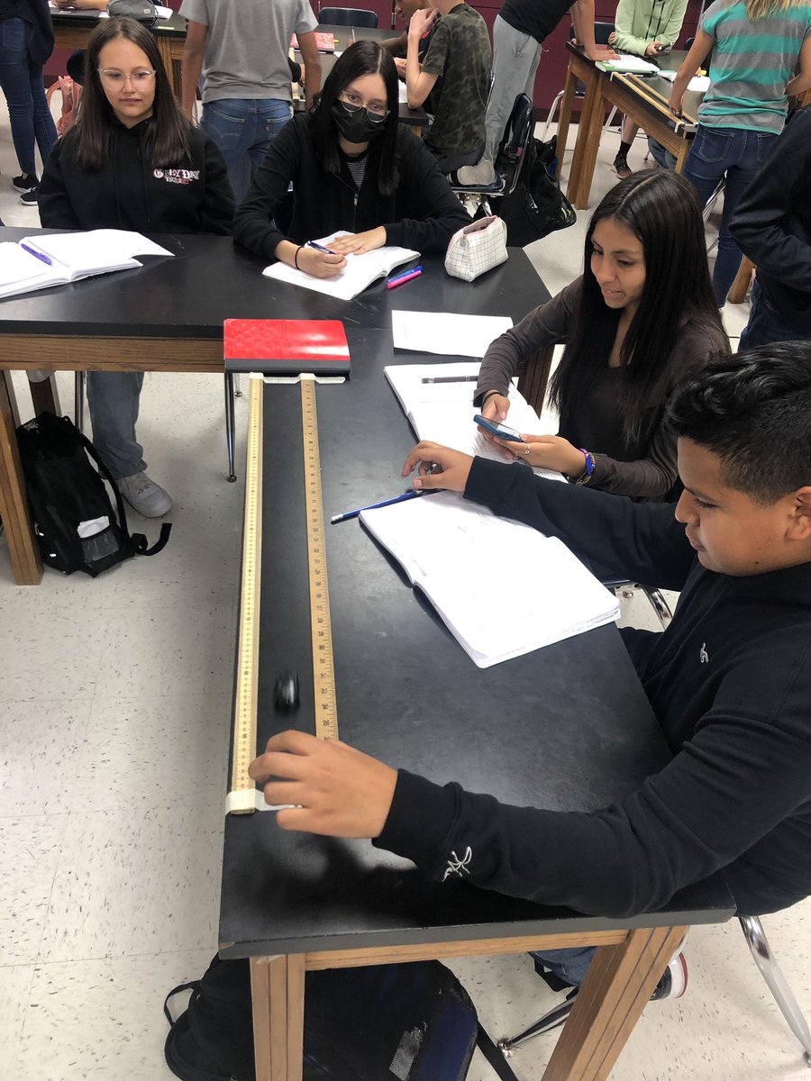 Escamilla_Sci's tweet photo. Loved seeing my students engaged in learning about Distance-Time Graphs and Speed. One day using the Labquests and Motion Sensors and another Measuring and Calculating Speed using toy cars and analyzing graphs!! #NISDMSScience #JordanMSignited @JordanNISD https://t.co/orlymDlism