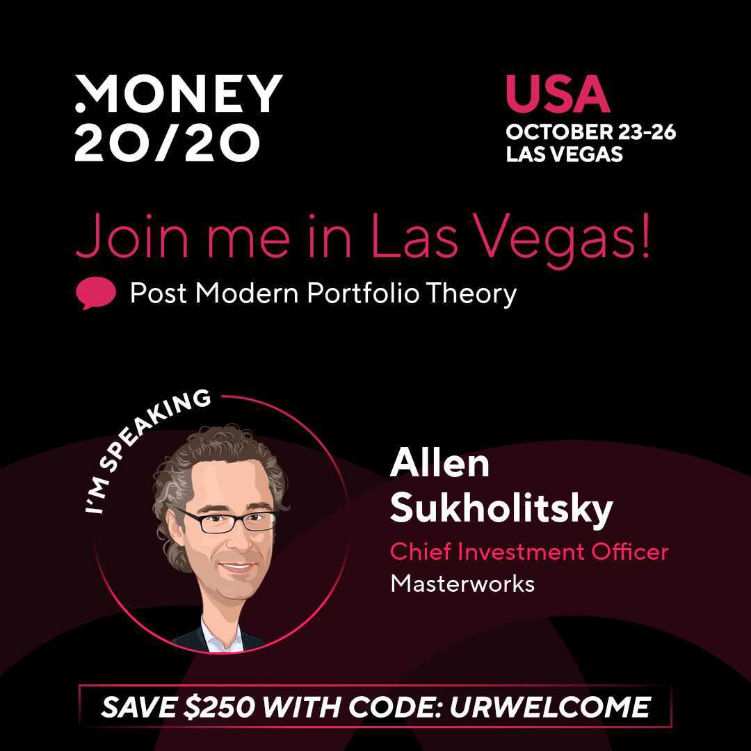 Masterworks's tweet image. Join CIO Allen Sukholitsky at @money2020 later this month in #LasVegas! Sign up today and #save on admission. 

#investing #fintech #money2020