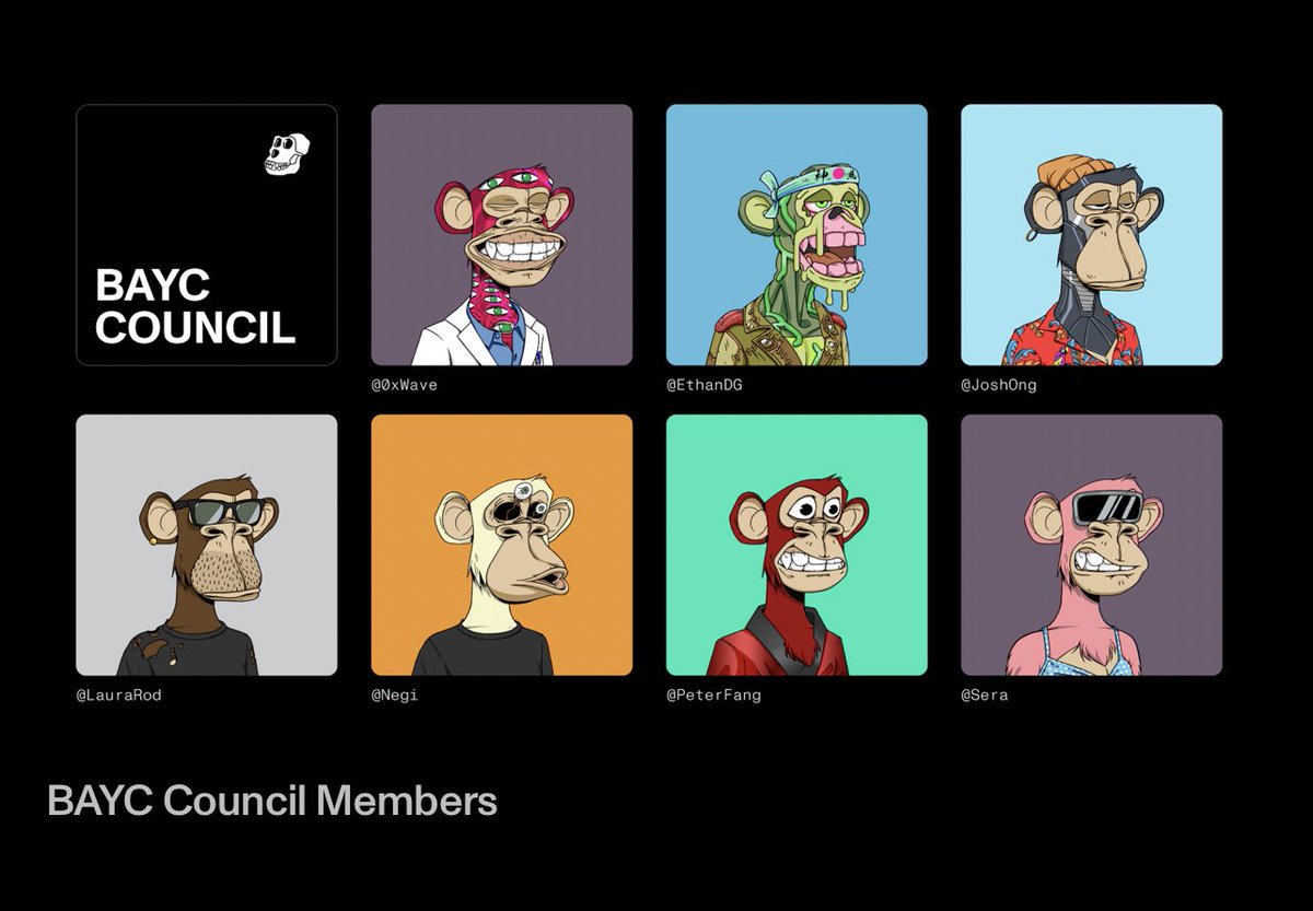 0xEthanDG's tweet image. I’m on the bored ape yacht club council and I couldn’t be more honoured, I will do my upmost best to provide value to the community I love and will work to uplift every member of the club 🤝😊