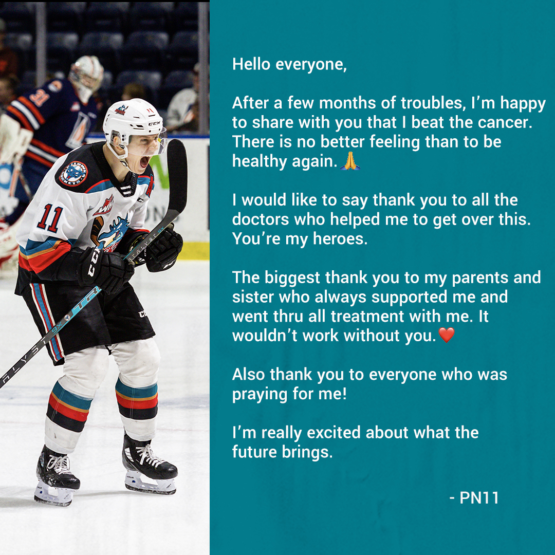 Kelowna_Rockets's tweet photo. Big news from @pnovak111 this morning. https://t.co/bfDkeiJck7