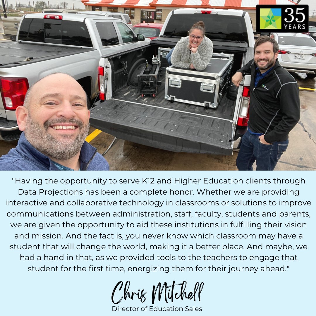 Day 21 of #DPI35for35 featuring Chris Mitchell, Director of Education Sales!