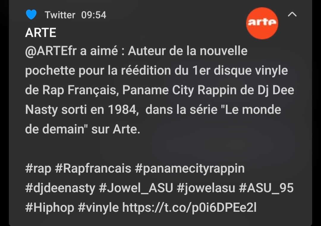 Jowel_ASU_'s tweet photo. Merci @ARTEfr de soutenir ma diffusion, lien officiel : https://t.co/jzKswXsT9D

Auteur de la pochette de Paname City Rappin (Repress Dj Dee Nasty - 1984) : https://t.co/seHTm7Qnt6

#artefr #artetv #djdeenasty #panamecityrappin #rapFr #LeMondedeDemain #Jowel_ASU #HipHop #serietv https://t.co/CC9v5J1SYE