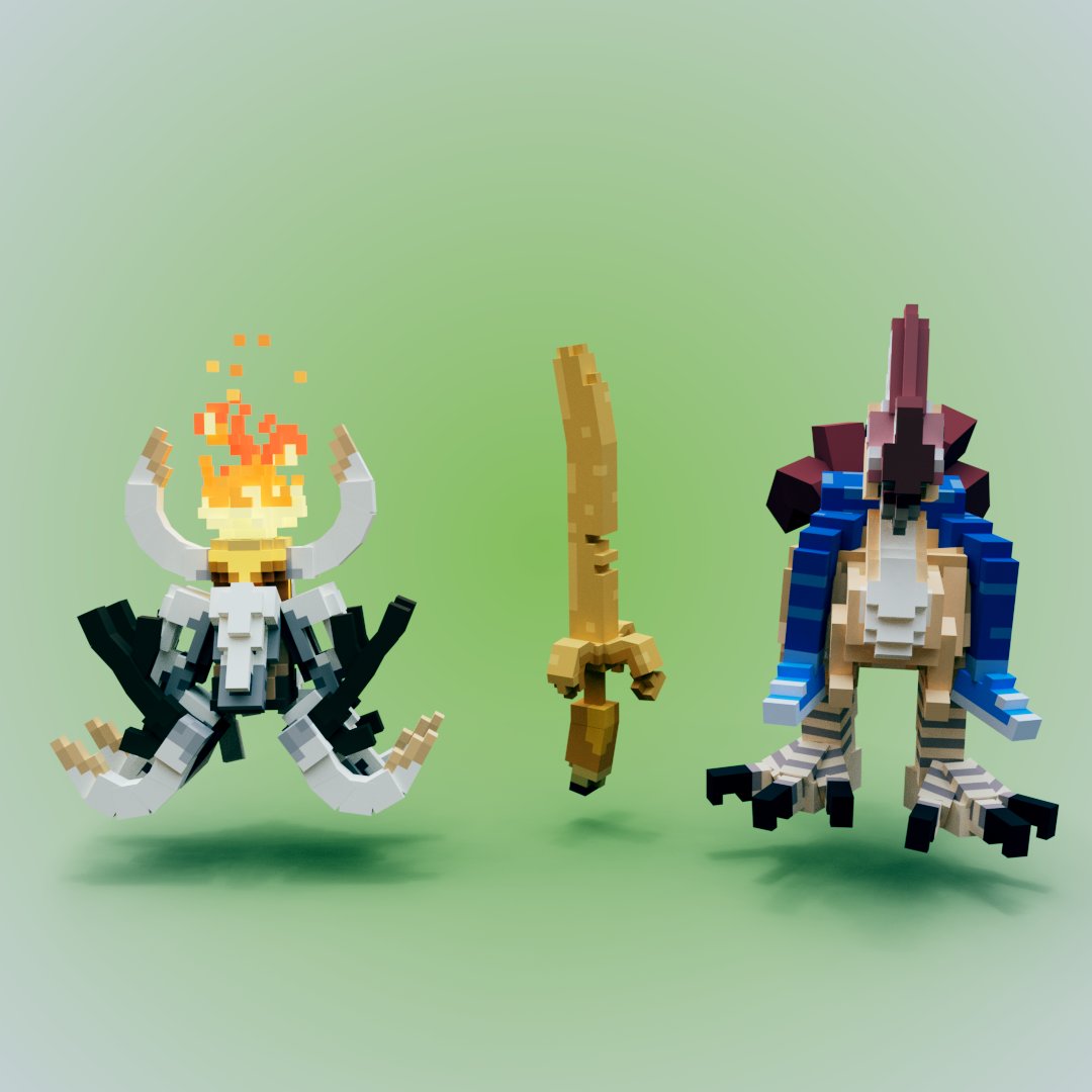 allodev's tweet photo. Allo x The Quests of Triloga #NFTGiveaways 

2x Allo's Banana
2x Light of Tribe Helmet
3x Chicken Knight

To Enter 👇
1. Follow @allodev + @questsoftriloga
2. Retweet &amp; Like

#SandboxAlphaS3 #SandFam #AllosBanana #QuestsofTriloga https://t.co/kpVE0tEmSq