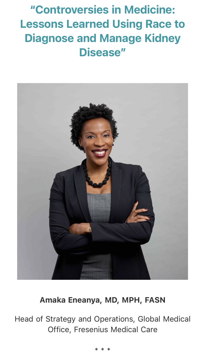 It was truly nostalgic to present at <a href="/BrighamWomens/">Brigham and Women's Hospital</a> Internal Medicine Grand Rounds last week. I wish I could say this “controversy” of using race in #eGFR equations is a thing of the past. #Bullying of those pushing for change continues to occur on all levels. This MUST stop🗣