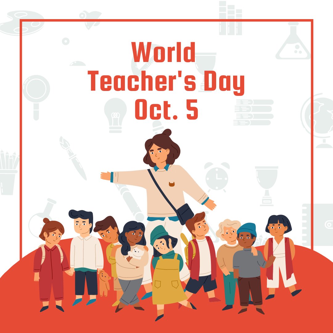 EisnerEducation's tweet photo. Thank a teacher today. Be a teacher today! Oct. 5 is World Teacher's Day. Celebrate by connecting with a past teacher and telling them thank you. Or look into becoming a teacher and attend a teacher credential info session! https://t.co/VfOA11qjLn
#TeachingInspires https://t.co/SdSIBifGE8