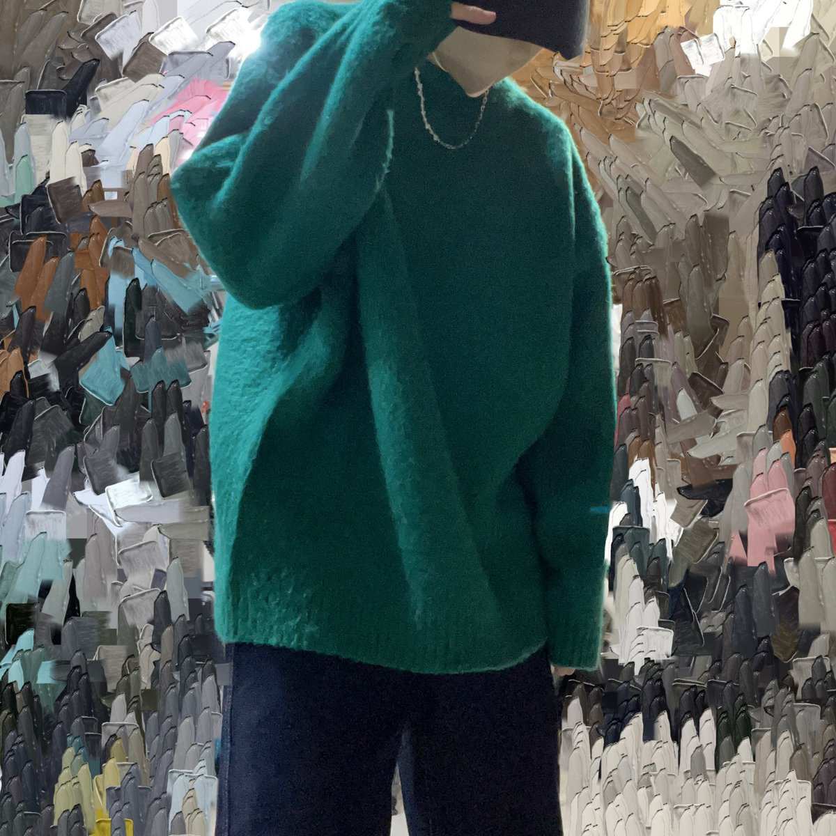 kitsune_2499's tweet photo. ＼today's outfit／
秋になって初ニット🧶✨
このモヘヤニット可愛すぎ💚

hat : GU
knit : INGNI
pants : UNIQLO
shoes : GRL
necklace : ZOZOTOWN

#gu #ingni #uniqlo #grl #zozotown #knit #greenknit #ユニクロ #オシャレ #ファッション好きな人と繋がりたい #ファッション #秋服 https://t.co/IUC4CogXGi