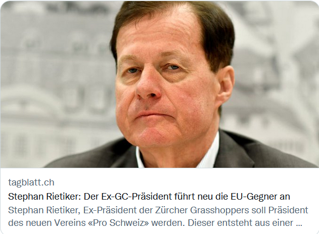 Blocher_Perlen's tweet photo. Du heiligs Blechle! So sieht Schweizer Zukunft aus!
Aus AUNS wir der neue EU-Gegner-Verein "PRO SCHWEIZ"!
Vize-Präsident: 
Wobmann
Im Vorstand u.A. Schlüer, Mörgeli und Amstutz!
Man kann drauf wetten, dass das mit den alten reaktionären Säcken gigantisch  erfolgreich wird 😂😂😂 https://t.co/vTlAtyeLtT