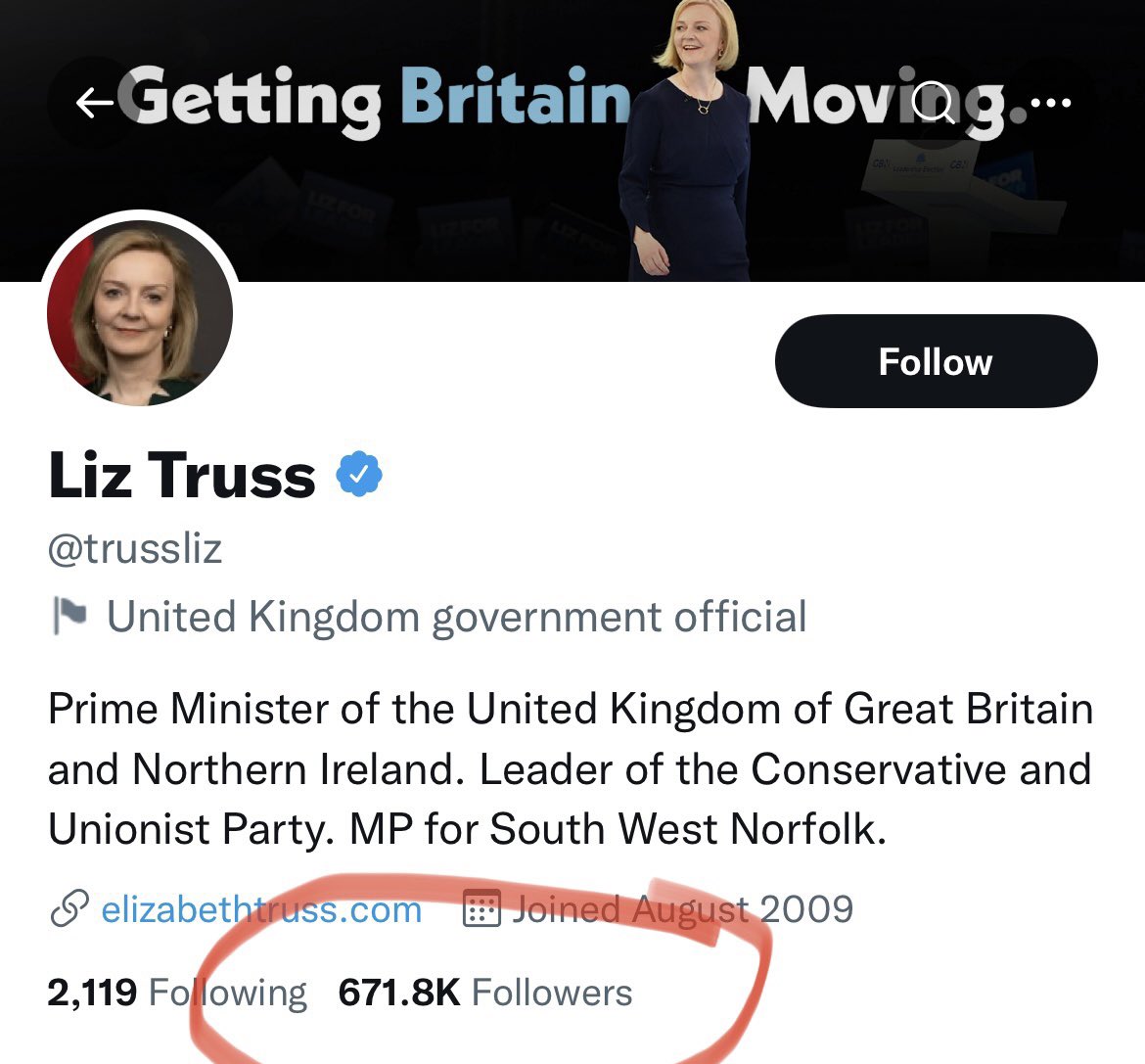 Official cat 🐱 of the #UK government has more #Twitter followers than the UK’s Prime Minister @trussliz
