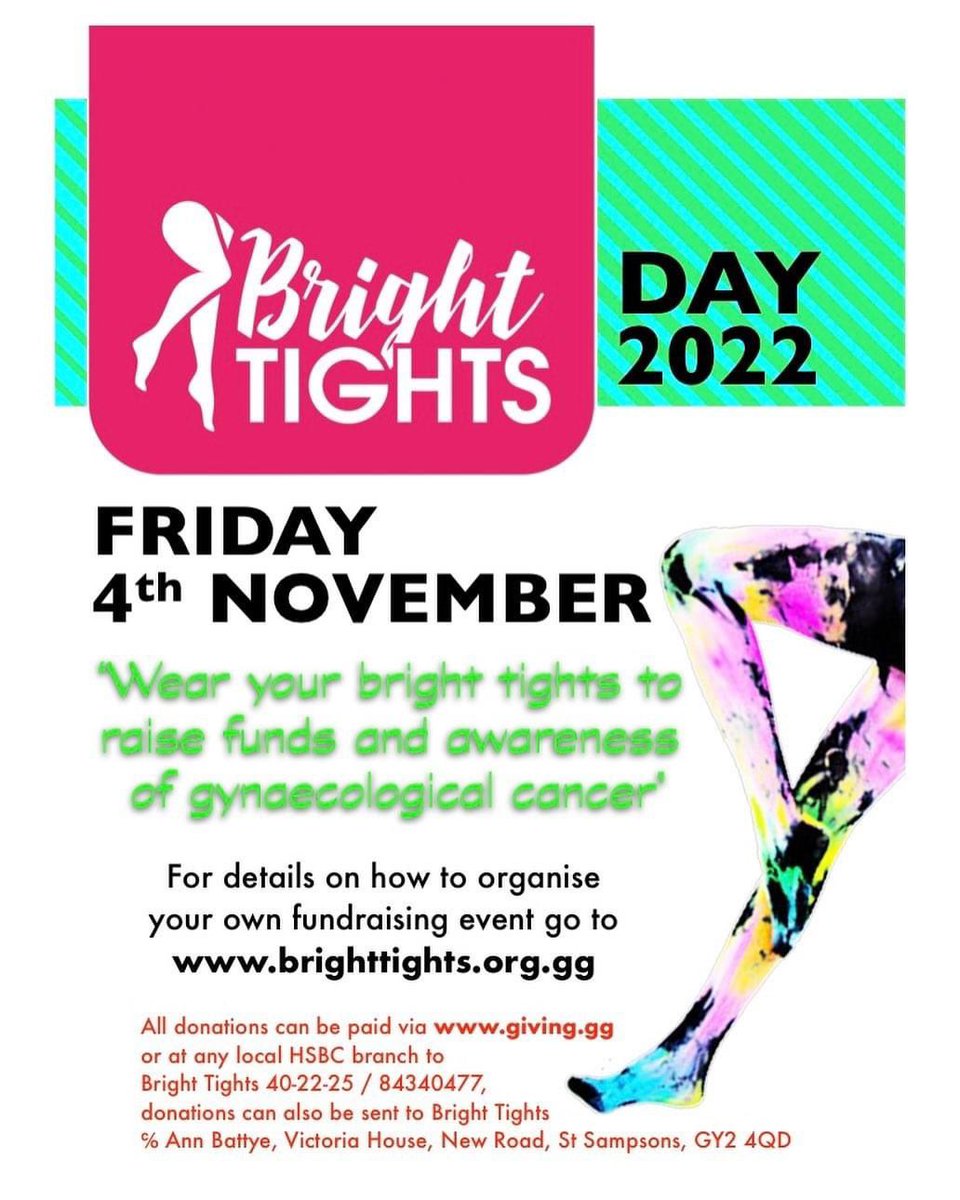 We have a month to go until we get our bright tights on and enjoy Bright Tights Day 💙💚💛🧡❤️💜