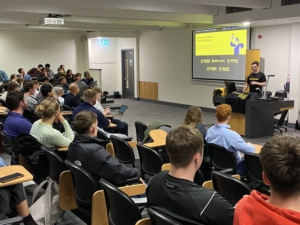 BinanceAcademy's tweet photo. Thanks to everyone that attended our workshops in Yale and UCDublin for the #BinanceUniversity Tour!

Special thanks to the cohosts of the events @BlockchainYale @UCDCESOC and @UCDIE . https://t.co/v6jx6wZJOu