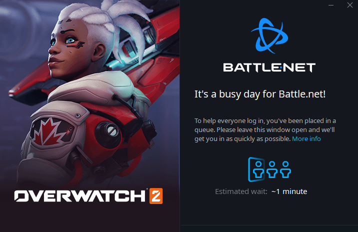 Jameslikeballs's tweet photo. One day I will play the game, currently in queue for the queue  #Overwatch2 https://t.co/zhDotrtAUS