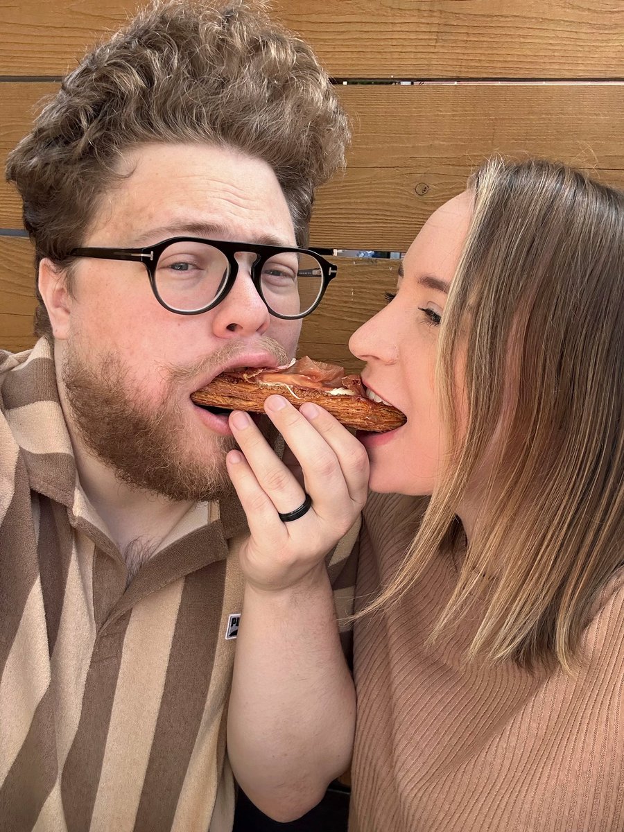 Cheers to 3 years of sharing delicious food 🍩

Happy anniversary <a href="/bestfoodalex/">Alex Jewell 🧢</a> 💛 I love you more than I love donuts and danishes (and that’s a lot) 😅

3 years ago on our wedding day ➡️ this morning celebrating 🤣