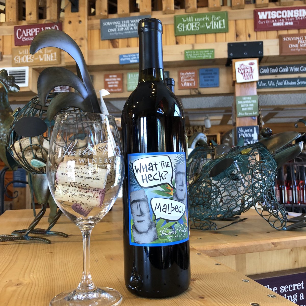 dcwinetrail's tweet photo. This week for #WineWednesday we’re featuring What The Heck Malbec from @harborridgewine 

Try it the next time you sip your way down the  #DoorCountyWineTrail or find it at their online store. https://t.co/4mAuqGyZMY

#winetasting #wine #doorcountywinery #doorcounty https://t.co/3uYKA5APQx