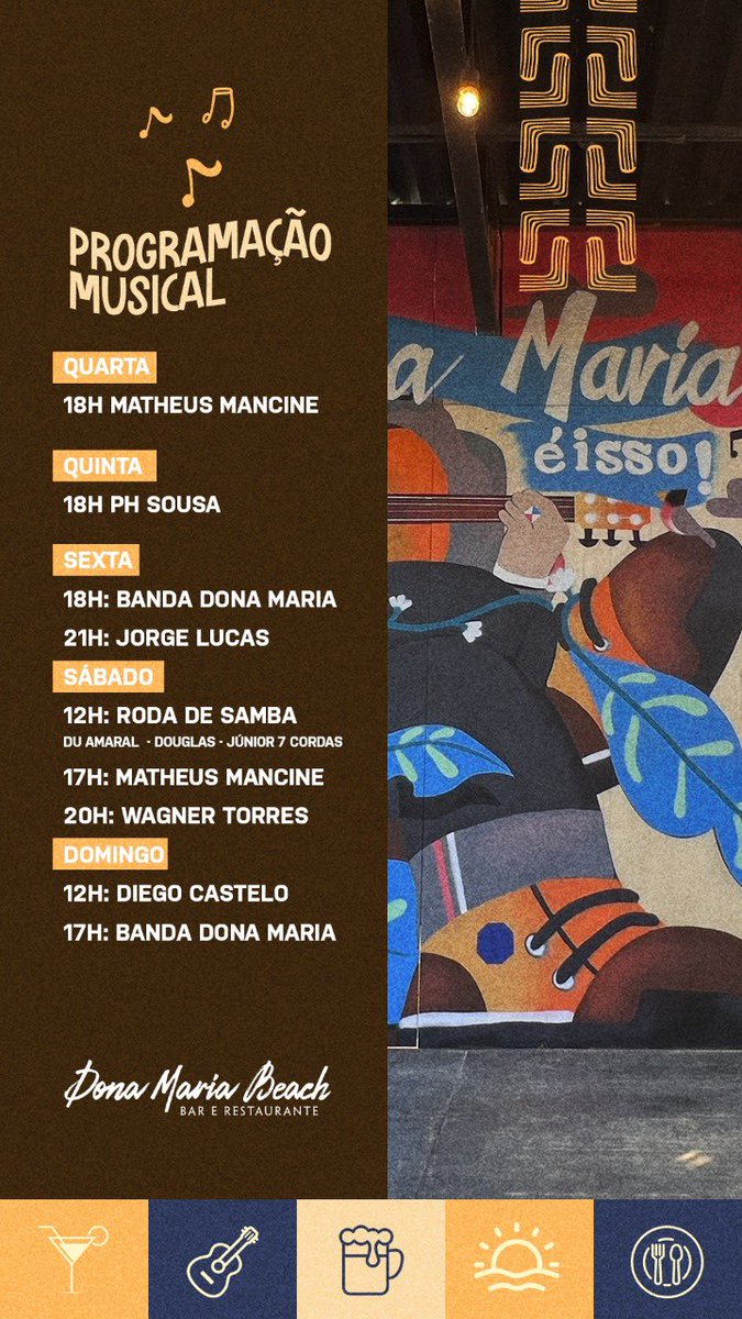 Música ao vivo, cerveja gelada, os melhores drinks e petiscos. Tudo em lugar só, te esperando 😉